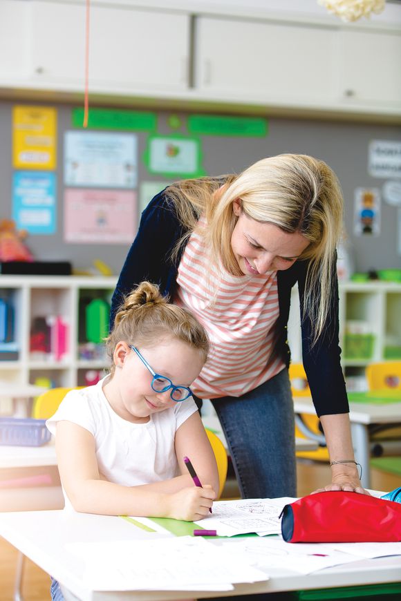 Classroom with two teachers